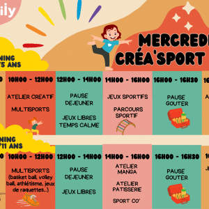 Mercredis Créa'sport Kids 3 ans / 5 ans