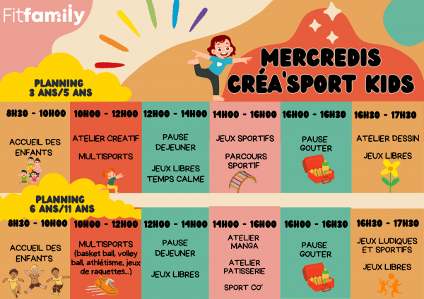 Mercredis Créa'sport Kids 6 ans / 11 ans