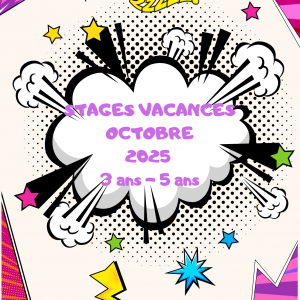 Stages vacances Toussaint 2025 3-5 ans