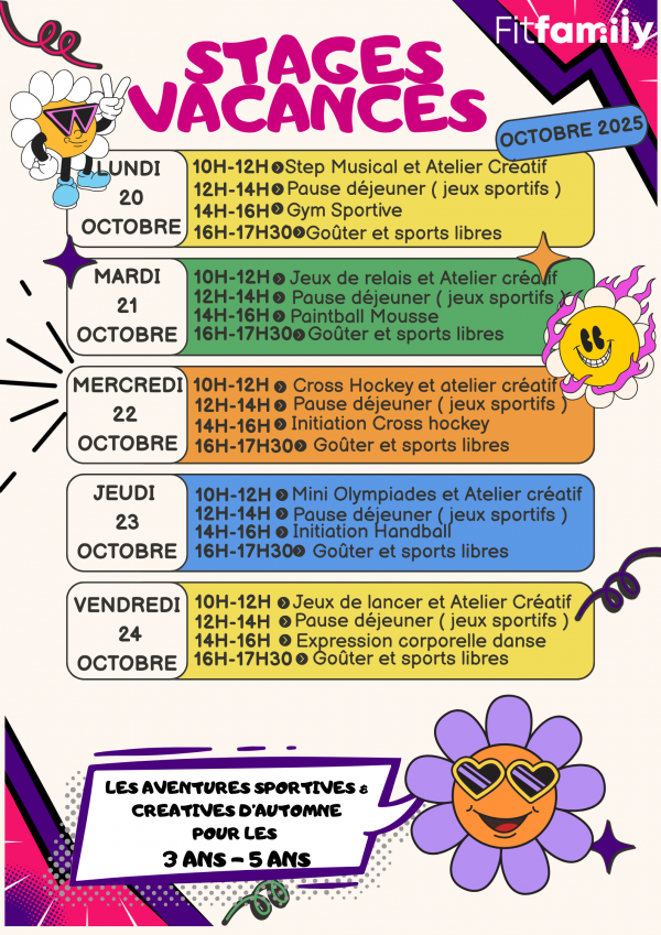 Stages vacances Toussaint 2025 3-5 ans – Image 2