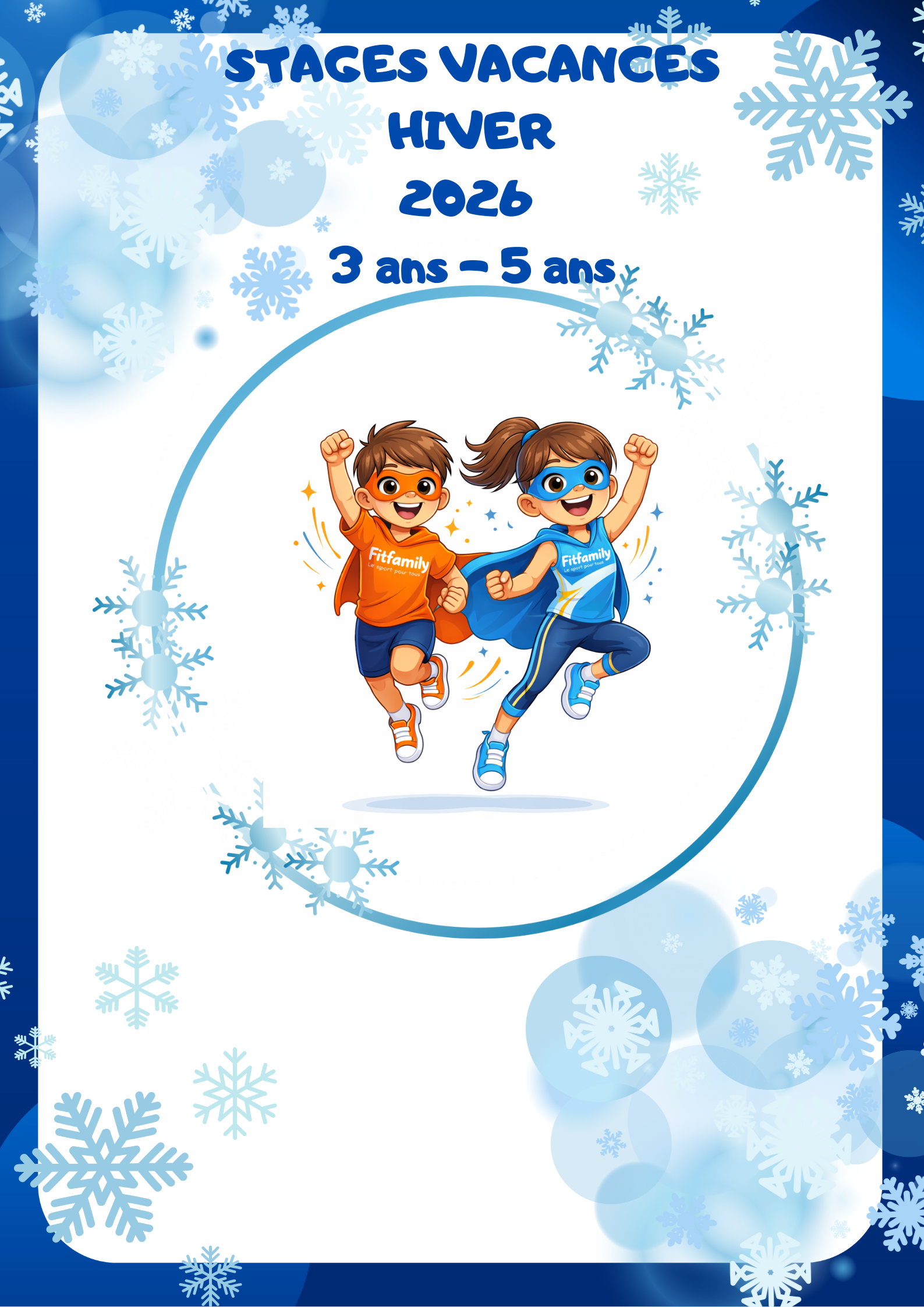 Stages vacances hiver 2026 3-5 ans