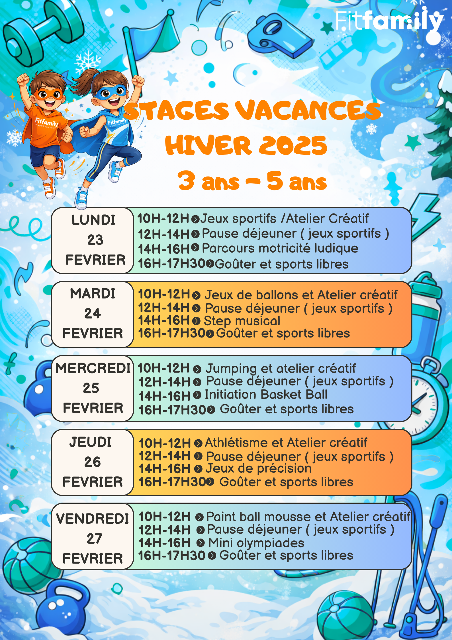 Stages vacances hiver 2026 3-5 ans – Image 2