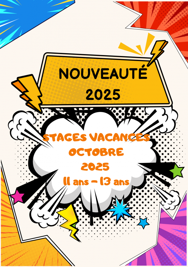 Stages vacances Toussaint 2025 11-13 ans