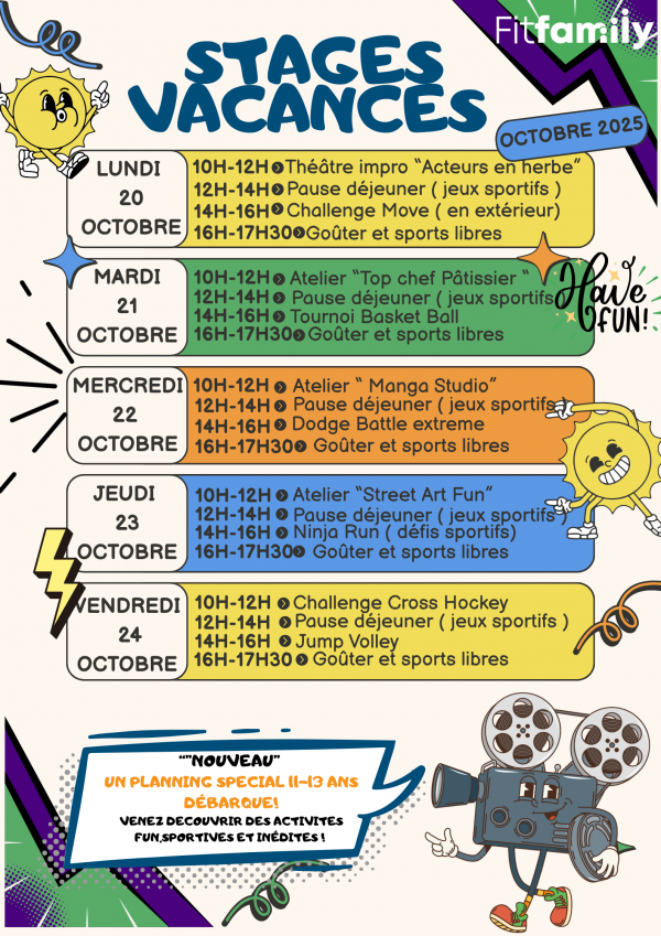 Stages vacances Toussaint 2025 11-13 ans – Image 2