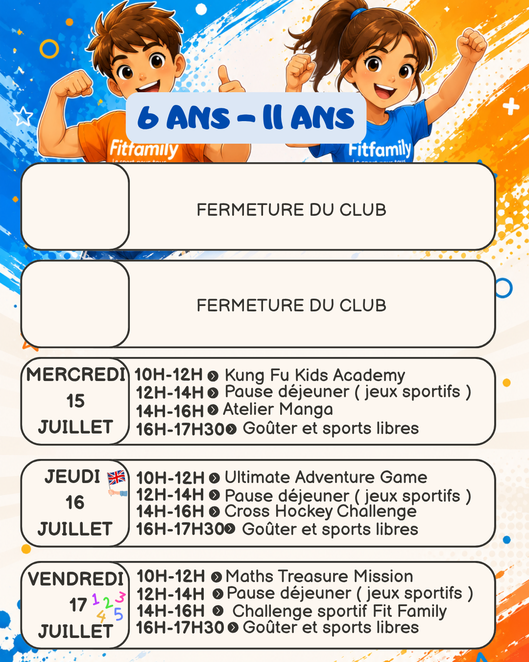 2.Stages vacances été 2026 6-11 ans – Image 4