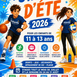 3.Stages vacances été 2026 11-13 ans