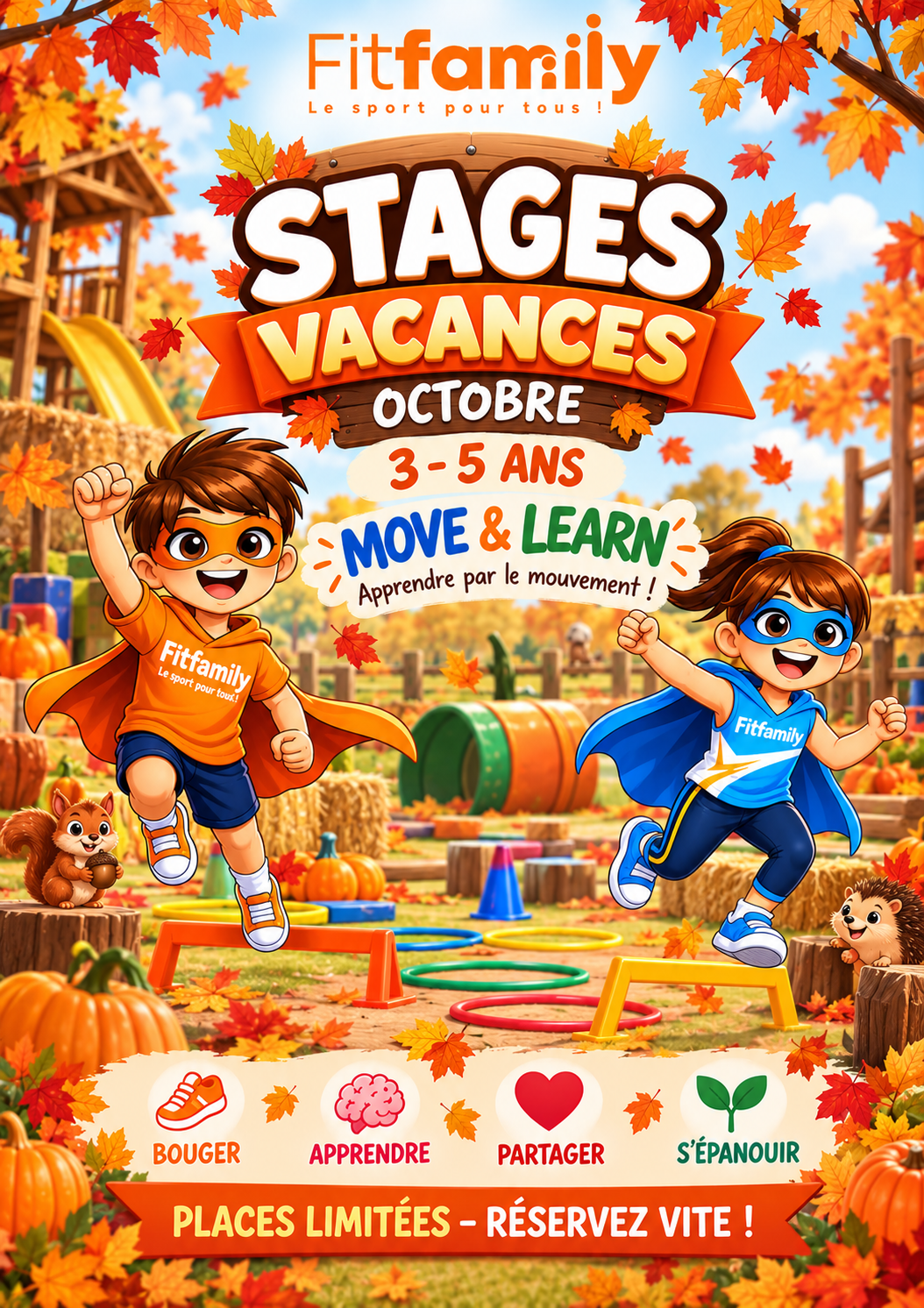 2. Stages vacances Automne 2026 3 -5 ans