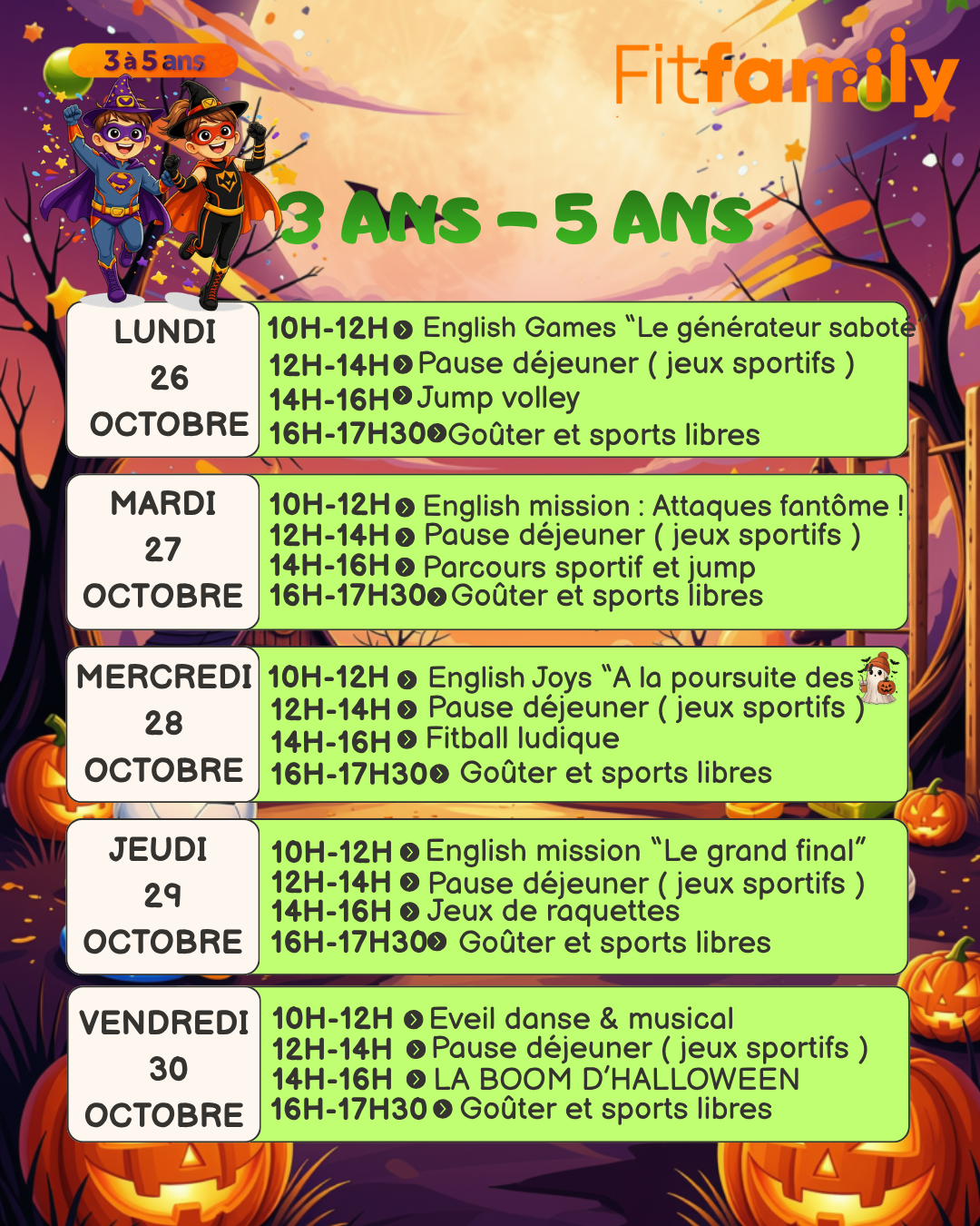 2. Stages vacances Automne 2026 3 -5 ans – Image 3
