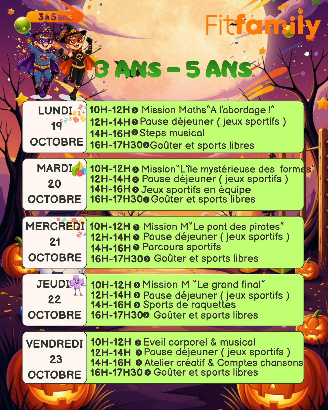 2. Stages vacances Automne 2026 3 -5 ans – Image 2